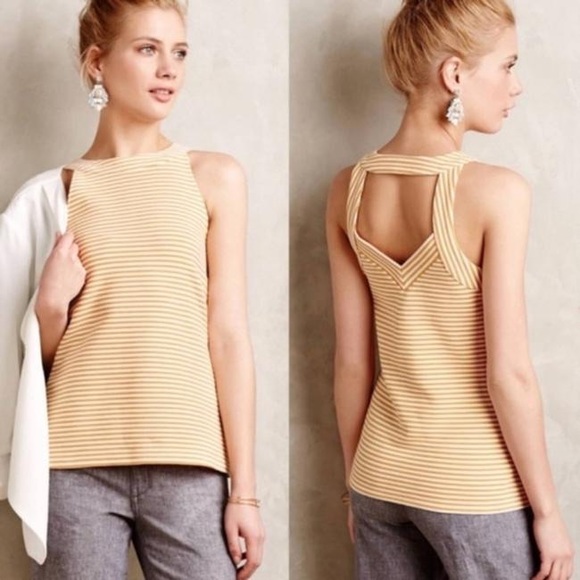 Anthropologie Deletta Isa Striped Tank Top - Picture 2 of 9